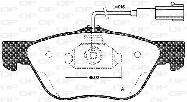 OPEN PARTS Bremžu uzliku kompl., Disku bremzes BPA0589.21